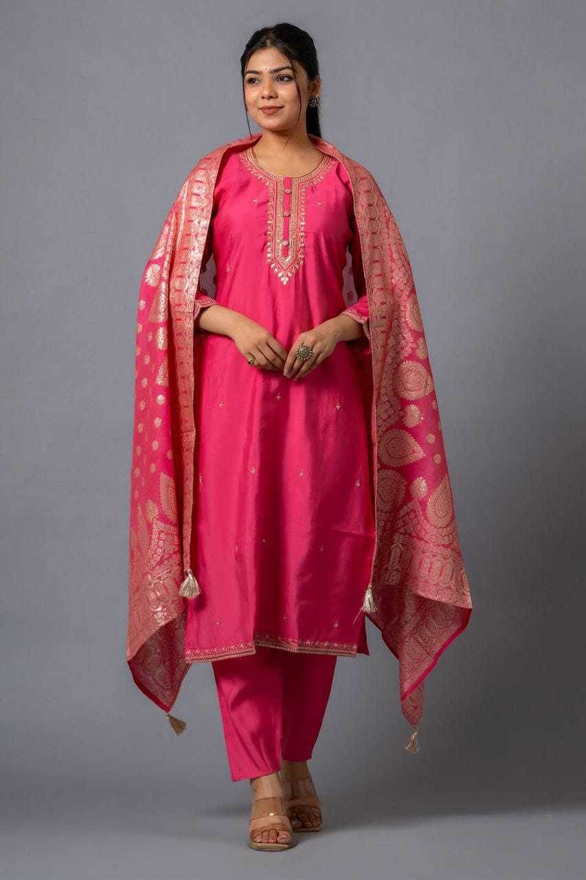 Viscose Embroidered Kurti Set - MYLUXURY LANE ENTERPRISE
